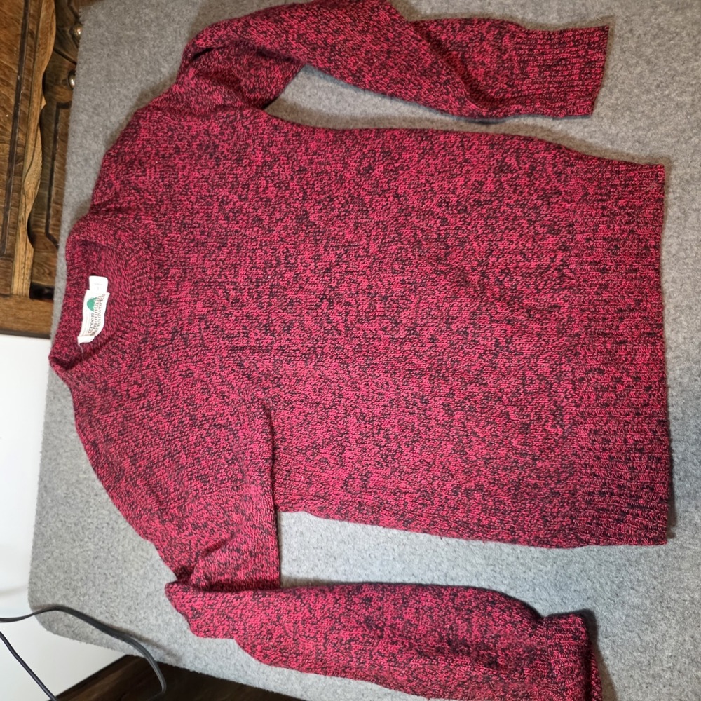 vintage Green Mountain Threadworks "Genuine Hebo Raggs" wool blend sweater Lg J2